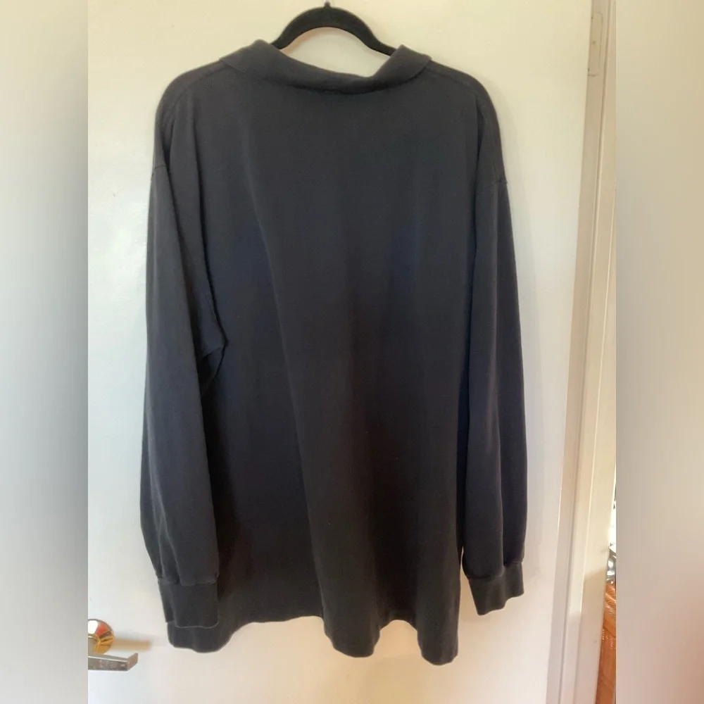 Polo by Ralph Lauren Long Sleeve Black Polo in Size 2XL